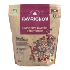 Muesli Biológico Arando Mirtilo E Framboesa