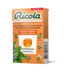 Rebuçados De Ervas Suíças Sabor Laranja Menta