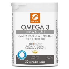 Omega-3 Tripla Acção 30 Capsulas