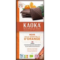 Chocolate Preto 55% Cacau Bio Fair Trade Com Óleo De Laranja