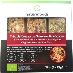 Trio De Barras De Sementes Sésamo Bio Sem Glúten
