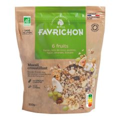 Muesli Cereais Crocantes 6 Frutos Bio Sem Glúten