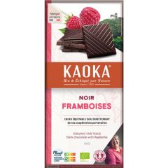 Chocolate Preto 58% Cacau Bio Fair Trade Com Framboesas