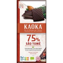 Chocolate Preto 75% Cacau Bio Fair Trade São Tomé