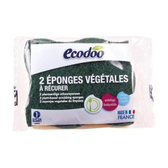Esponjas Vegetais Com Esfregão Verde