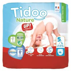 Fraldas Ecológicas Treino Tam.5L (12-18Kg) X18