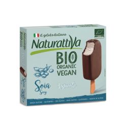Gelado Vegetal Soja Pauzinho Cobertura Chocolate Sem Glúten