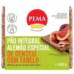 Pão Alemão Integral Especial De Centeio Com Farelo