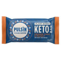 Pulsin Barra Keto Amendoim Choc.Laranja 50G