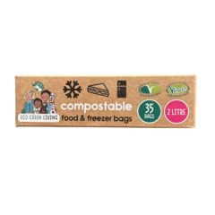 Sacos Compostáveis Para Sandes E Congelação 2L