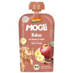 Puré De Frutos Com Maçã, Banana E Cacau Bio